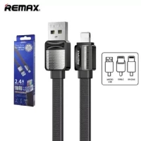 REMAX RC-154m Platinum Pro Data Cable Micro USB 2.4A Cable Upgraded Version RC-044 TPE Durable Material Thin Flat