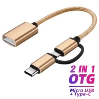 OTG USB Cable Adapter Micro USB Type C To USB Converter