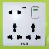 Multi Functional 8 pin Universal Wall Switch Socket with indicator