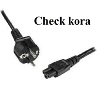 2 Pin Power Cord Cable for Laptop - Black