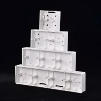 MK 1/2/3/4 Gang PVC Box white colour for switch