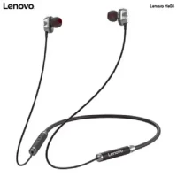 Lenovo HE08 Dual Dynamic Neckband Wireless Sports Headphones New Upgrade 4 Speakers HIFI Stereo HD Call Waterproof Neckband