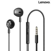 Lenovo HF140 - 3.5mm Wired Headphones Metal In-ear Earphone with Mic Noise Cancelling Stereo Music Headset