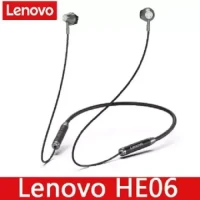 Lenovo HE06 Wireless Headphones Mini Smart Bluetooth 5.0 In-Ear Music Headset with Mic Neck Hanging Handsfree Earbuds Earphones