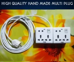 Handmade Durable Multi Plug 6/9/12 Point Socket and 15 feet cable