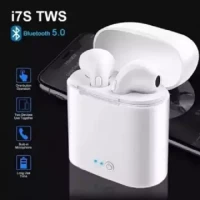 HBQ I7S TWS Double Dual Mini Wireless 4.1 Bluetooth Earphone With Power Case - White/black