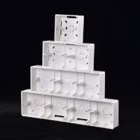 MK 1/2/3/4 Gang PVC Box white colour for switch & socket