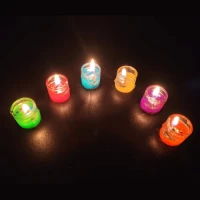 Jelly candle 6 ps multi color