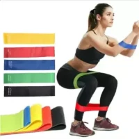 5pcs Resistance Bands Skin Friendly Resistance Fitness Exercise Loop Bands with 5 Strength Levels Great for Yoga Pilates Training Physio Therapy Stretching Home Gym Women & Men Workout Set