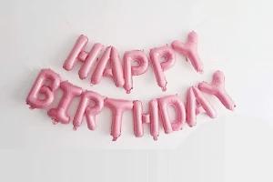 Happy birthday banner foil balloons