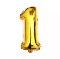 Aluminum Foil Number Banner Balloons for Party Supplies, Seminar, Birthday Decorations ( 1 Piece)