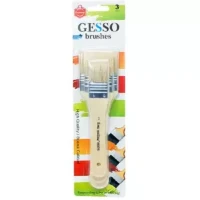 Gesso Brushes Flat Tip - 3 Pieces set