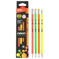 DELI Graphite Pencil Bright Neon Color 12pcs /pack HB EU51800