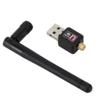 300MBPS USB WiFi Adapter Dongle Receiver Wireless Network Card 2dB Antenna New