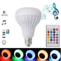 LED Music Light Bulb with Bluetooth Speaker RGB Changing Color Lamp with Remote Control