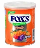 Fox'S Crystal Clear Fruits Flavored Candy Tin - 180g
