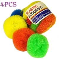 Plastic Dish Wash Scrubber for Kitchen Cleaning ( 4pcs) kitchen