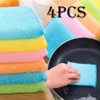 4pcs ফোমের মাজনি dish washer foam Cleaning brush
