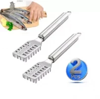 2 pcs Stainless Steel Fish Scale Cleaner Specialty Kitchen Tools kitchen