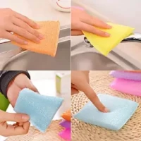dishwasher dish washer brush sponge scrubber foam gloves for kichen accessories dish washer (4 pcs)