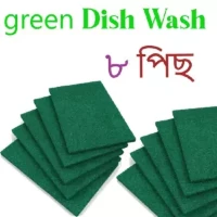green dish washer foam brush Cleaning help for kitchen 8 pcs
