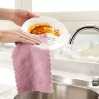 1PCS Absorbent Microfiber Kitchen Towel