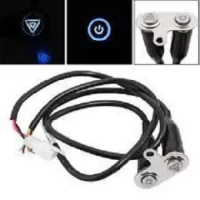 2 Button Aluminium Motorcycle Universal ON OFF Switch LED Warning Flasher Signal Adjustable Manual Button Hand Control Kit 12V For Any Bike