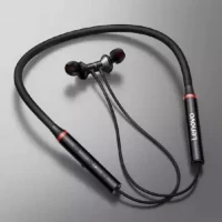 Lenovo HE05x Bluetooth 5.0 Magnetic Neckband Earphones IPX5 Waterproof Wireless Sport Earbuds with Noise Cancelling Mic - Black