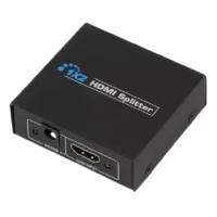 2 Port HDMI 2K Y Splitter 1 in 2 Way Output Mirror Display Audio Video HD V 1.4 US Plug