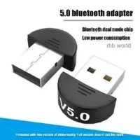 USB Bluetooth 5.0 Adapter Wireless Dongle Stereo Receiver Audio For TV PC Laptop - black