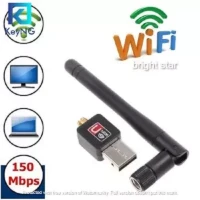150Mbps Mini Wireless USB Wifi Adapter Network 802.11N/G/B 2.4Ghz Hi Speed - Black