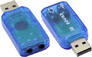 HI qulTY External USB Sound Card 3D Audio Headset Microphone Adapter for PC Desktop