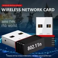 MINI USB WIRELESS WiFi NETWORK RECEIVER ADAPTER DONGLE DESKTOP PC - Black