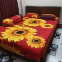 Product details of King Size Cotton Bed Sheet with Matching 2 Pillow Covers
