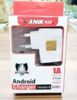 Anik Plus Android Charger 1A Fast Charging