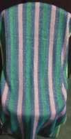 Bath Towel, Size-(22 x 46)Inch, Color: Maroon-Green Color Strip