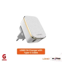 LDNIO Quick Charge 3A Charger with Type-C Cable EU (A1204Q) - White