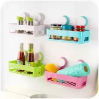Simple life Suction cup bathroom shelf basket rack wall hanging wall shelf storage shelf bathroom accessories