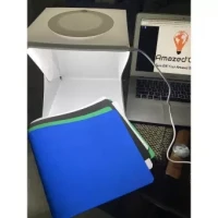 Portable Folding Light Box Mini Photo Studio 20 cm with top hole and 4 backdrops