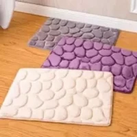 3D lestone Non-slip Water Absorbent Mat Pad Bathroom Kitchen Entrance Door Mats