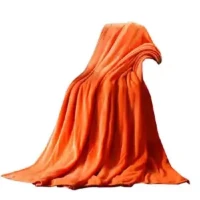 Microfiber Polyester Winter Blanket - Orange