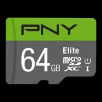 PNY Elite 64GB Class 10 U1 microSD Flash Memory Card