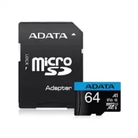 ADATA 64GB Memory Card Class 10 (microSD) with Adaptar