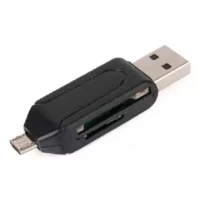 OTG and USB Card Reader - Black