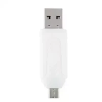 OTG and USB Card Reader - White