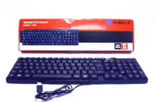 Circle Usb Keyboard With Bangle - Desktop Pc Or Laptop