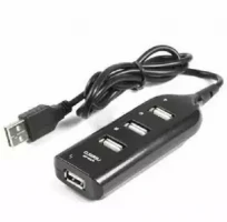 4 Port USB HUB-Black